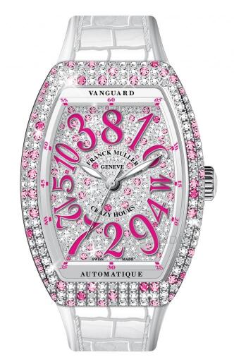 FRANCK MULLER VANGUARD CRAZY HOURS LADY V32 CH D CD AC BC Replica Watch